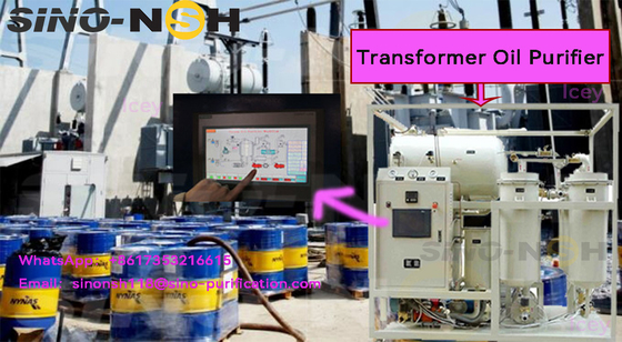 3000L/H PLC Fully Automatic Control And Operating System Vacuum Oil Purifier