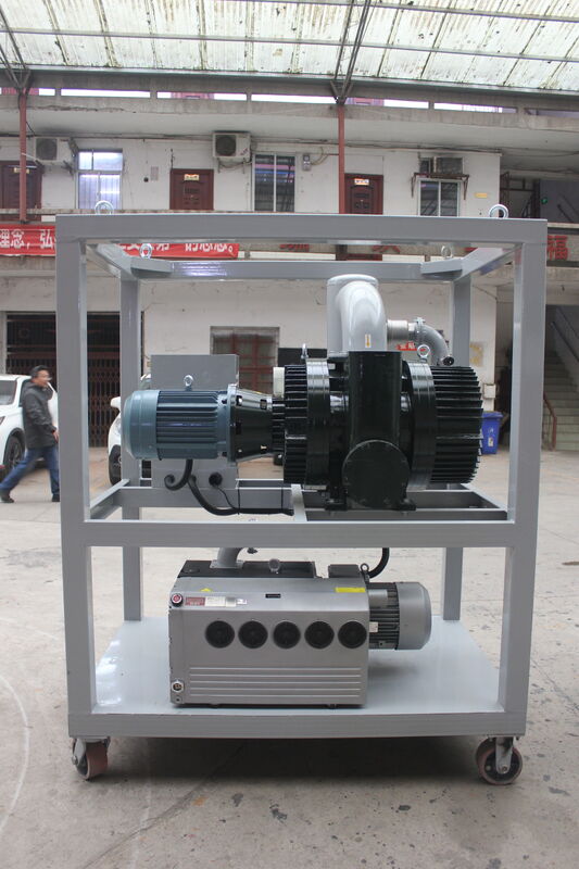 Double Stage Vacuum Pump Unit Movable Transformer Evacuation 0.05 Pa