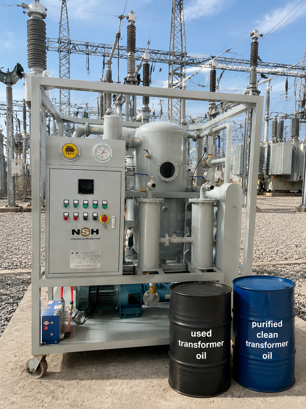 High vacuum double-stage transformer oil purification plant, insulation oil, dielectric oil, capacity:3000 liters/hour