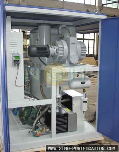 36kW Decontamination Degasification Insulation Oil Double-Stage Vacuum Purifier Fluid System