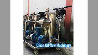 Huile hydraulique portative d'acier inoxydable d'épurateur d'huile